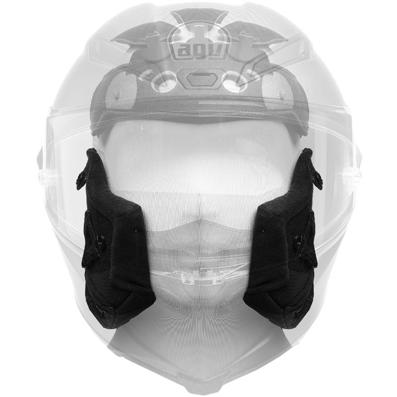 CARRILLERAS CASCO AGV COMPACT ST (M)