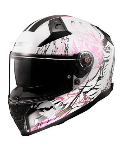CASCO LS2 VECTOR II DARFLO BLANCO/ROSA