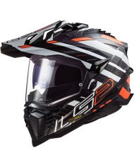 CASCO LS2 EXPLORER C CARBONO EDGE EC2206 BLACK/FLUO ORANGE
