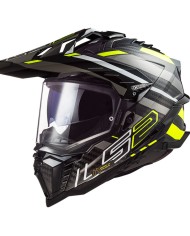 CASCO LS2 EXPLORER C CARBONO EDGE ECE2206 BLACK/FLUO YELLOW