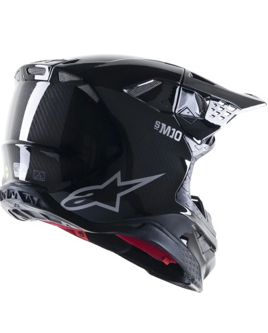 CASCO ALPINESTARS SUPERTECH CARBON S-M10 BLACK GLOSSY