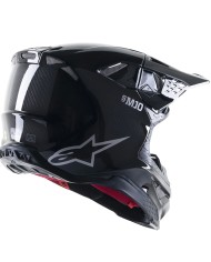 CASCO ALPINESTARS SUPERTECH CARBON S-M10 BLACK GLOSSY
