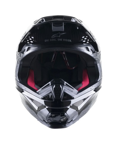 CASCO ALPINESTARS SUPERTECH CARBON S-M10 BLACK GLOSSY