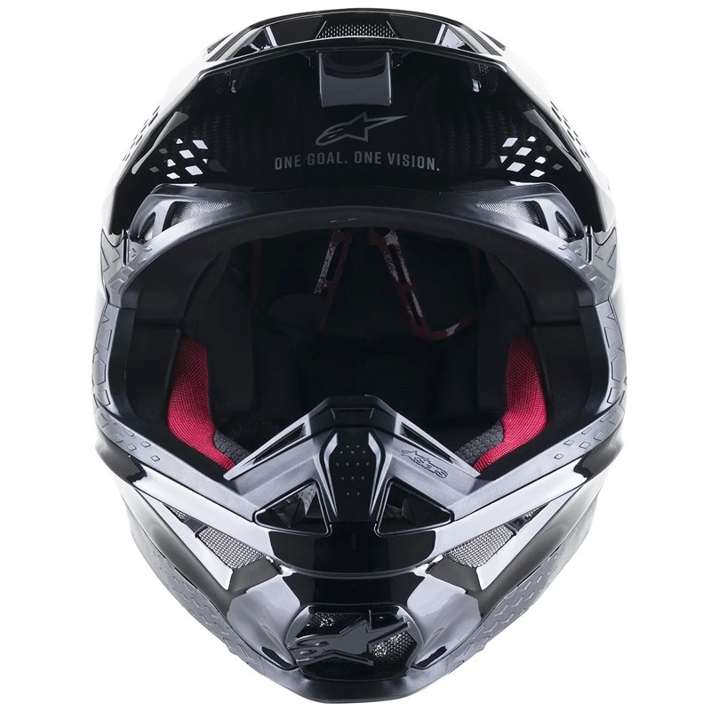 CASCO ALPINESTARS SUPERTECH CARBON S-M10 BLACK GLOSSY