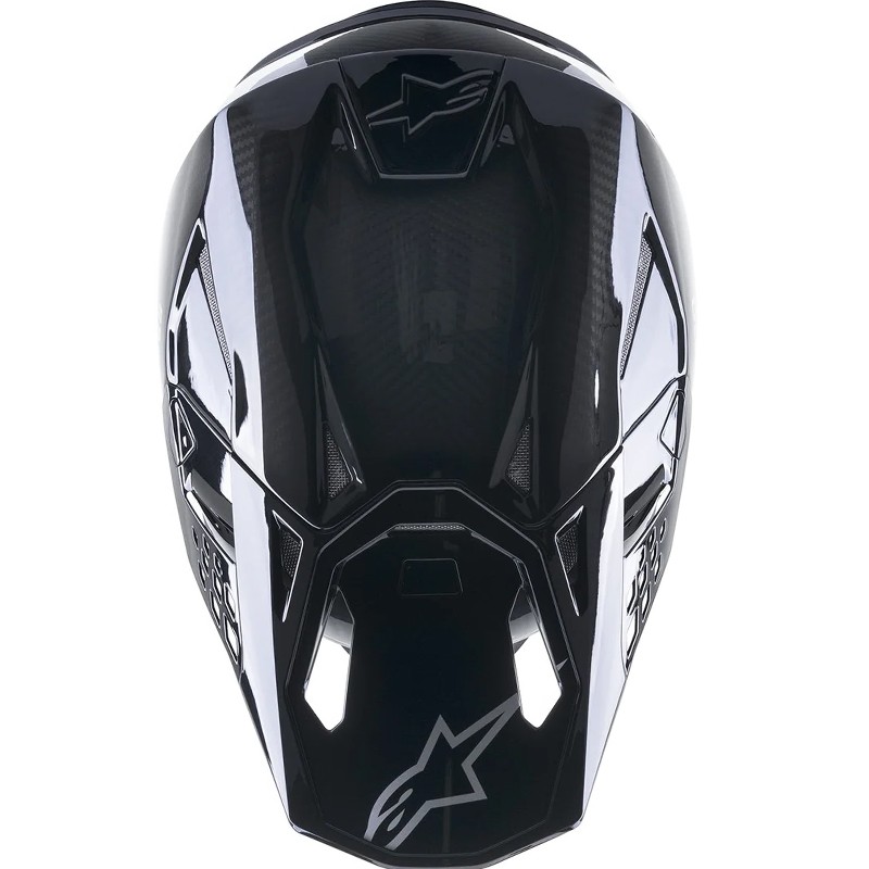 CASCO ALPINESTARS SUPERTECH CARBON S-M10 BLACK GLOSSY