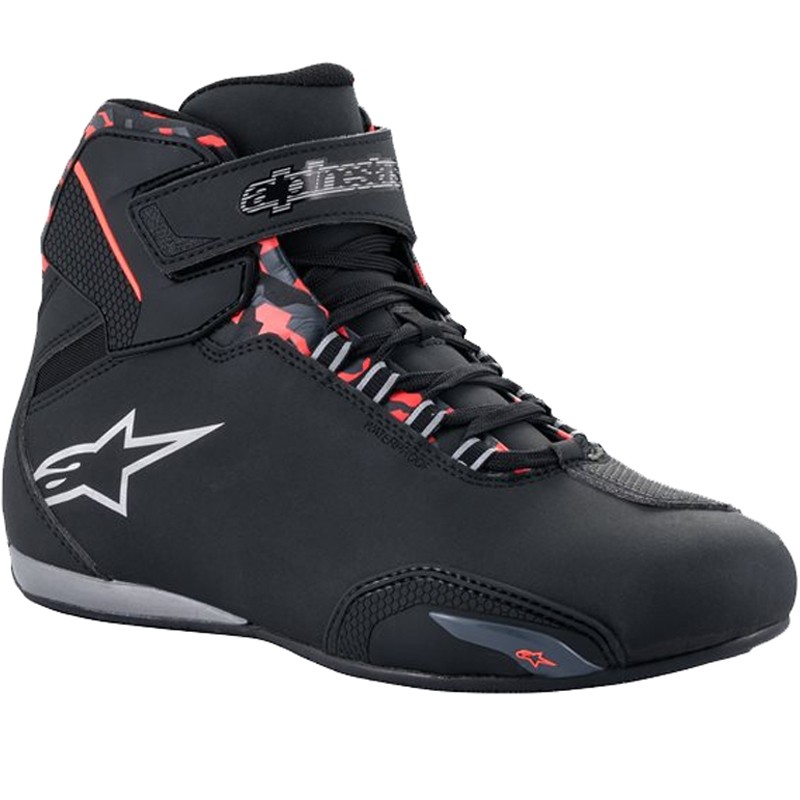 BOTIN ALPINESTARS SEKTOR WATERPROOF BLACK/DARK GRAY/RED FLUO