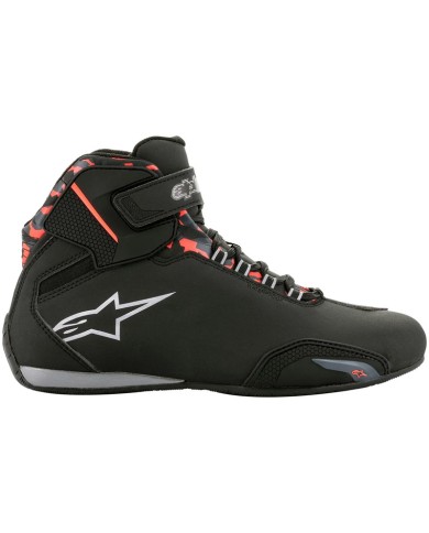 BOTIN ALPINESTARS SEKTOR WATERPROOF BLACK/DARK GRAY/RED FLUO