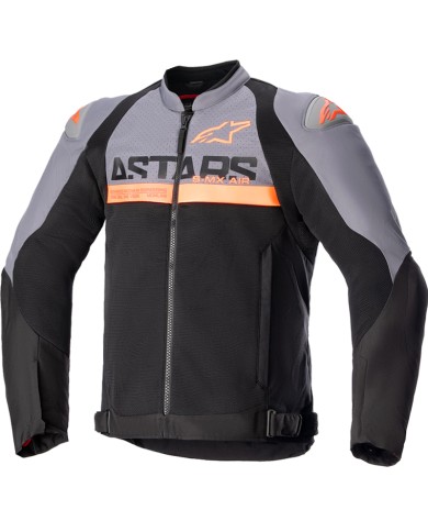 CHAQUETA ALPINESTARS SMX AIR DARK GRAY/ORANGE FLUO