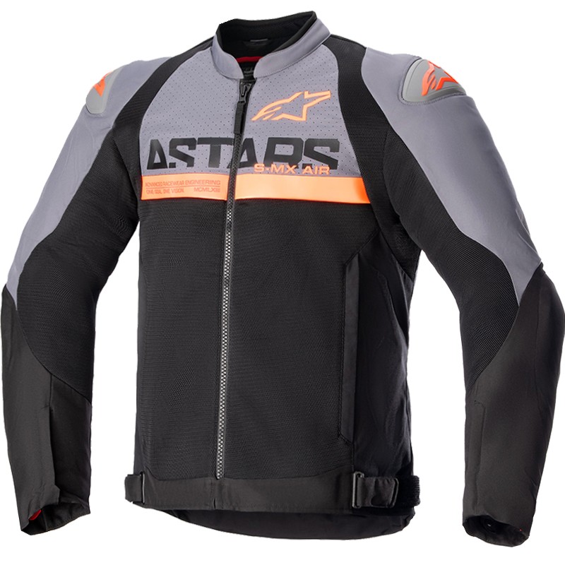 CHAQUETA ALPINESTARS SMX AIR DARK GRAY/ORANGE FLUO