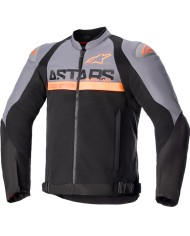 CHAQUETA ALPINESTARS SMX AIR DARK GRAY/ORANGE FLUO