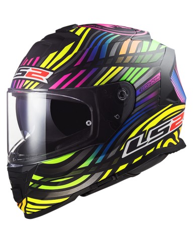 CASCO LS2 STORM II POWER MATT BLACK/RAINBOW