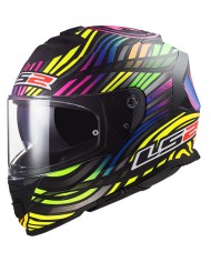 CASCO LS2 STORM II POWER MATT BLACK/RAINBOW