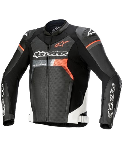 CHAQUETA ALPINESTARS GP FORCE AIRFLOW BLACK/WHITE/RED FLUO