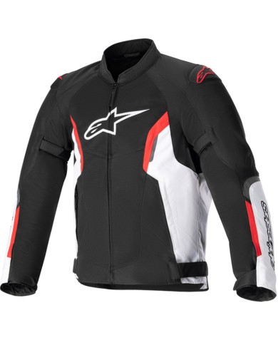 CHAQUETA ALPINESTARS AST V2 AIR NEGRO/BLANCO/ROJO FLUOR