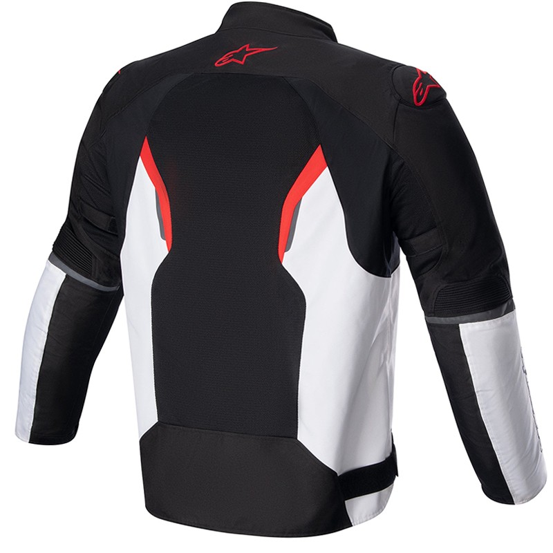 CHAQUETA ALPINESTARS AST V2 AIR NEGRO/BLANCO/ROJO FLUOR