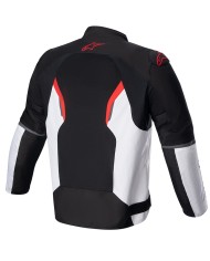 CHAQUETA ALPINESTARS AST V2 AIR NEGRO/BLANCO/ROJO FLUOR