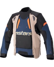 CHAQUETA ALPINESTARS HALO DRYSTAR DARK BLUE/KHAKI/ORANGE