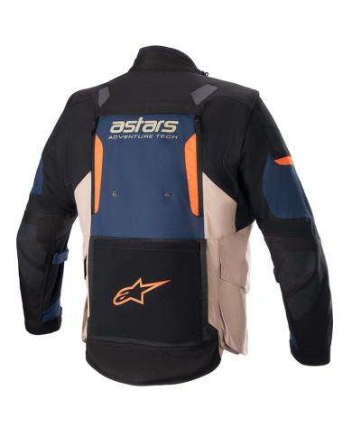 CHAQUETA ALPINESTARS HALO DRYSTAR DARK BLUE/KHAKI/ORANGE