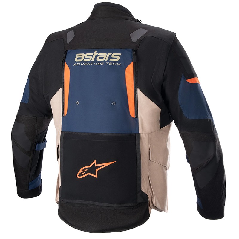 CHAQUETA ALPINESTARS HALO DRYSTAR DARK BLUE/KHAKI/ORANGE