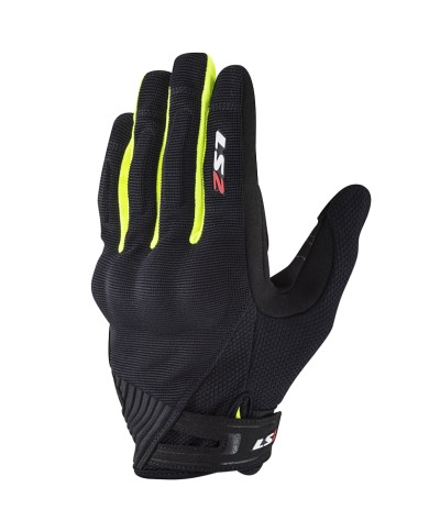GUANTES LS2 DART 2 BLACK/H-V YELLOW