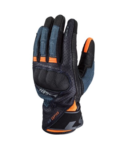 GUANTES LS2 AIR RAPTOR DARK BLUE/H-V ORANGE