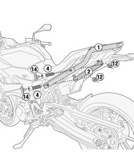 KIT DE FIJACIÓN POSTERIOR GIVI 5137FZ BMW F-900 R 20/22