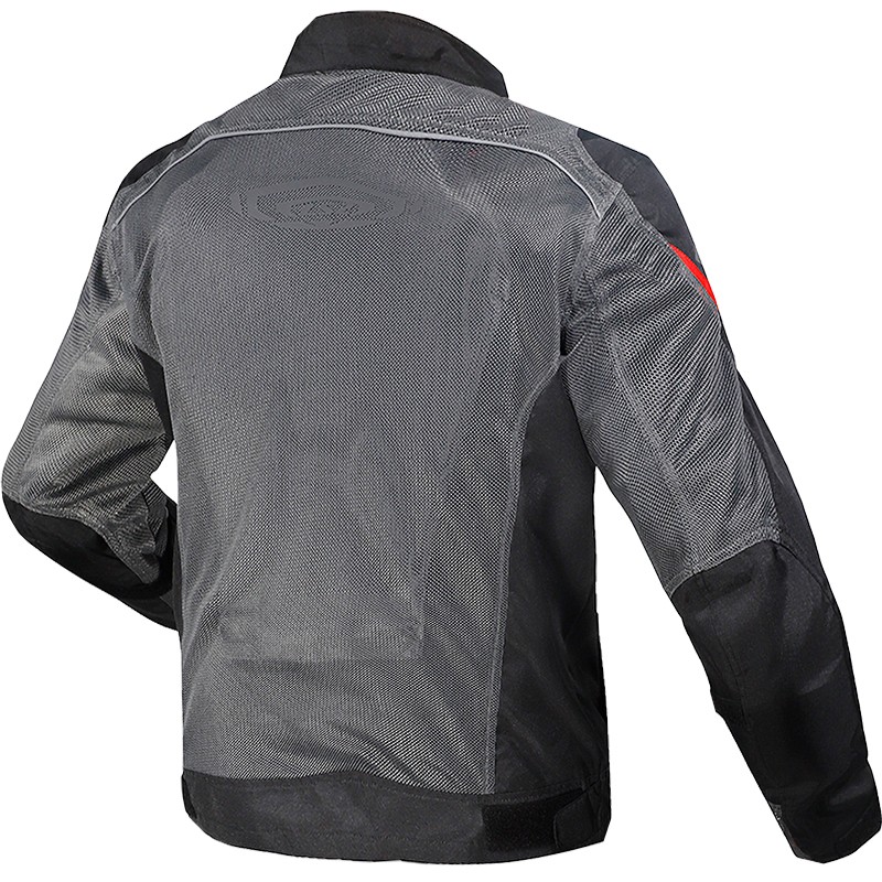 CHAQUETA LS2 AIRY PERFORADA GREY/BLACK/RED