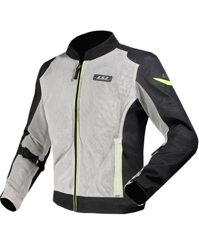 CHAQUETA LS2 AIRY PERFORADA BLACK/GREY/YELLOW