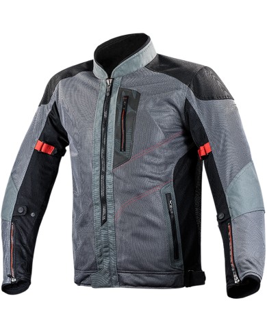 CHAQUETA LS2 ALBA PERFORADA DARK GREY/BLACK