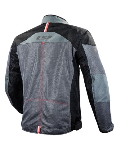 CHAQUETA LS2 ALBA PERFORADA DARK GREY/BLACK