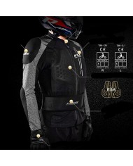 PROTECCION LS2 X-ARMOR BLACK/SILVER