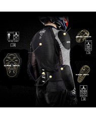 PROTECCION LS2 X-ARMOR BLACK/SILVER