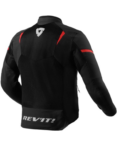 CHAQUETA REVIT HYPERSPEED 2 GT AIR NEGRO/ROJO FLUOR