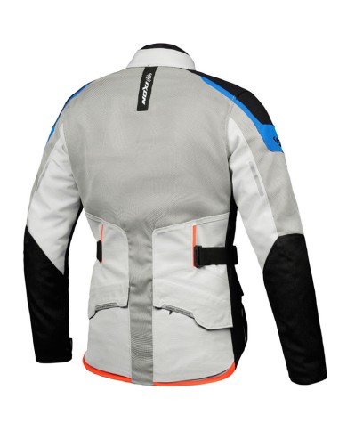 CHAQUETA IXON M-NJORD LIGHT GREY/BLUE/NEON RED