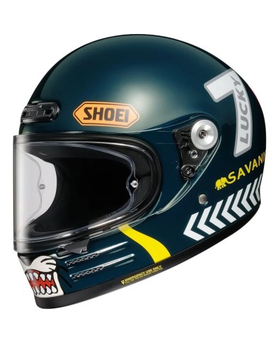 CASCO SHOEI GLAMSTER 06 CHEETAH CUSTOM CYCLES TC2