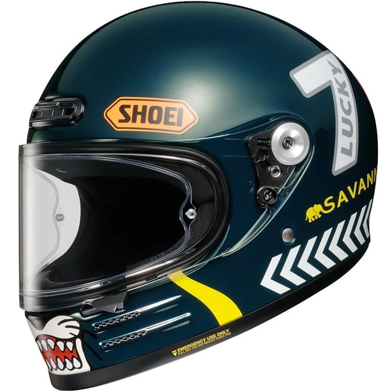 CASCO SHOEI GLAMSTER 06 CHEETAH CUSTOM CYCLES TC2