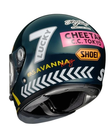 CASCO SHOEI GLAMSTER 06 CHEETAH CUSTOM CYCLES TC2