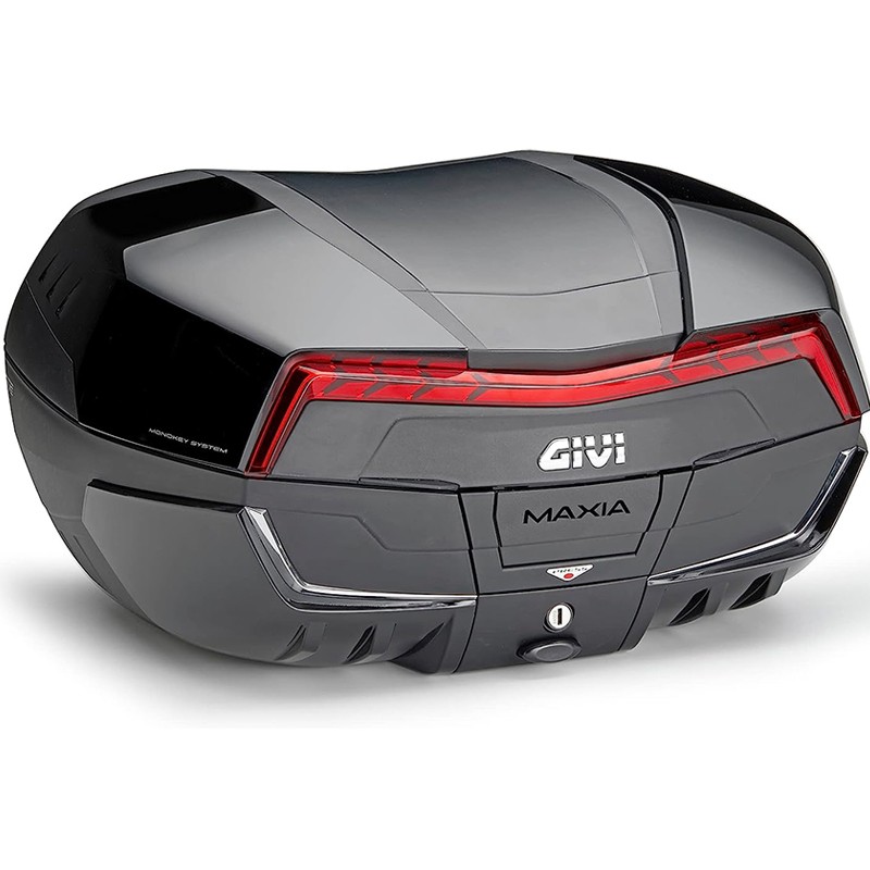 BAUL GIVI V58NN MAXIA 5 NEGRA CATADIÓPTRICO ROJO