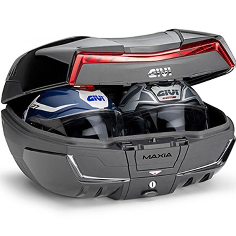 BAUL GIVI V58NN MAXIA 5 NEGRA CATADIÓPTRICO ROJO