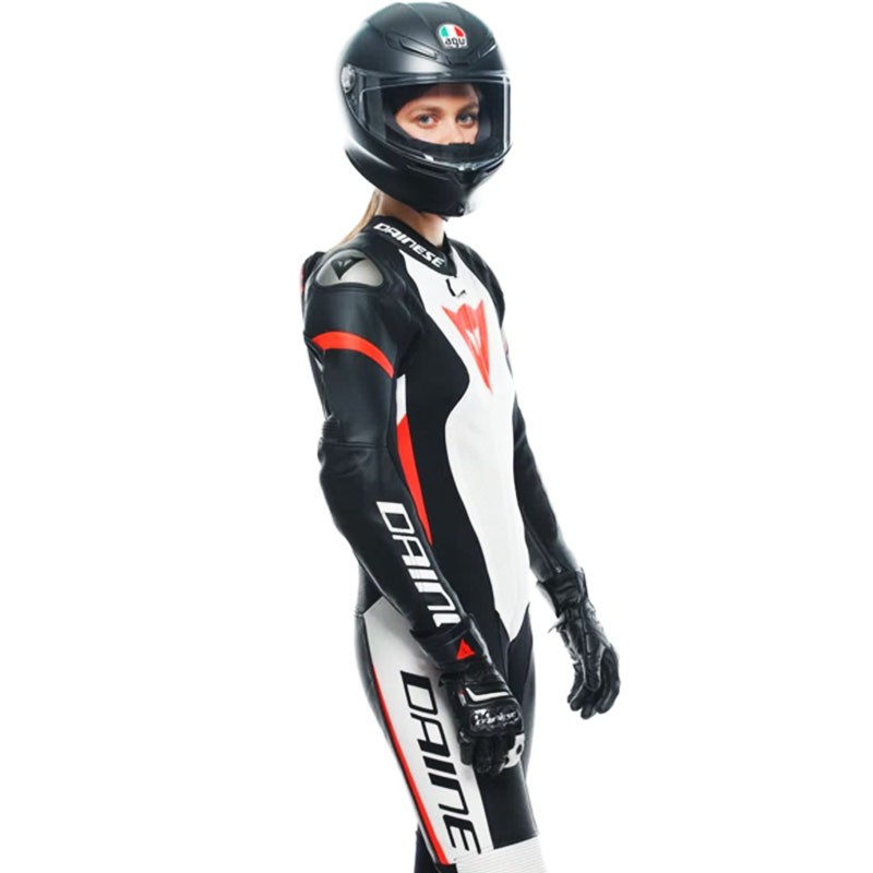 MONO DAINESE GROBNIK PROFESIONAL PERFORADO LADY BLACK/WHITE/FLUO RED