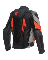 CHAQUETA DAINESE SUPER RIDER 2 ABSOLUTESHELL BLACK/GRAY/FLUO RED
