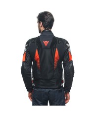 CHAQUETA DAINESE SUPER RIDER 2 ABSOLUTESHELL BLACK/GRAY/FLUO RED
