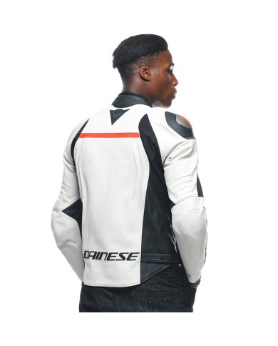 CHAQUETA DAINESE RACING 4 BLANCO/NEGRO