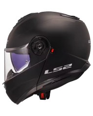 CASCO LS2 STROBE II 22.06 MODULAR NEGRO BRILLO