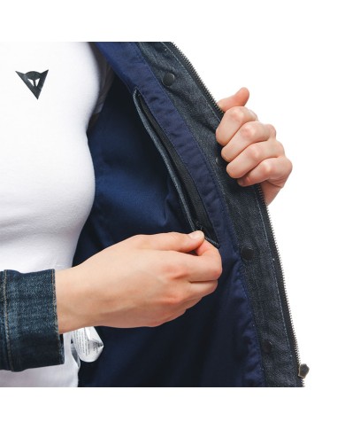CHAQUETA DAINESE DENIM TEX LADY BLUE
