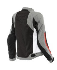 CHAQUETA DAINESE HYDRAFLUX 2 AIR D-DRY LADY BLACK/GRAY/LAVA-RED