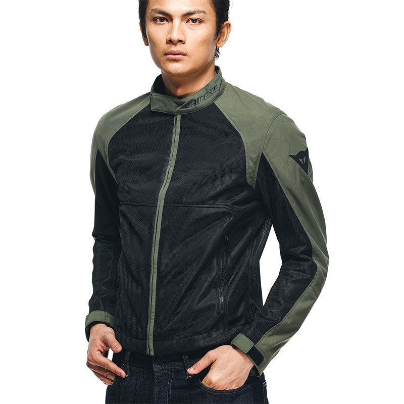 CHAQUETA DAINESE SEVILLA AIR TEX BLACK/GRAPE-LEAF