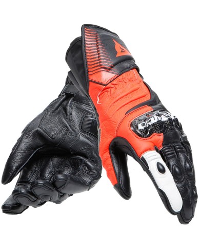 GUANTES DAINESE CARBON 4 BLACK/FLUO-RED/WHITE