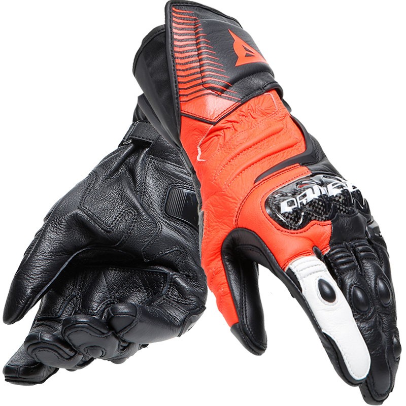 GUANTES DAINESE CARBON 4 BLACK/FLUO-RED/WHITE