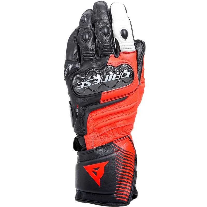 GUANTES DAINESE CARBON 4 BLACK/FLUO-RED/WHITE